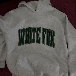 White fox hoodie